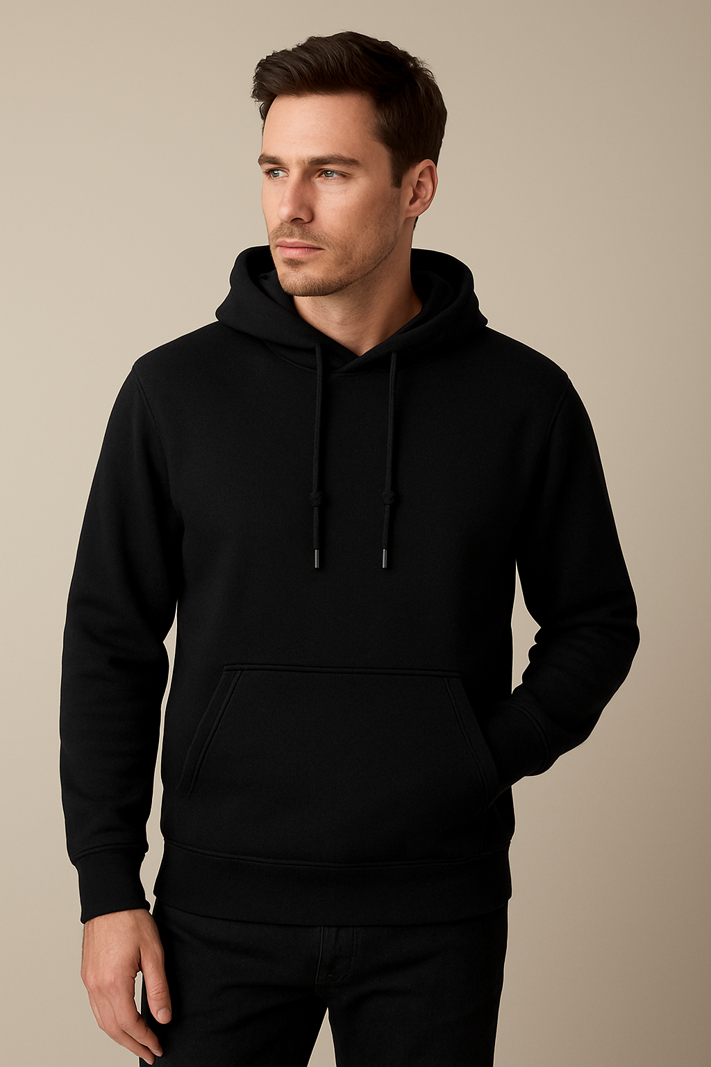 Fleece hooded sweatshirt