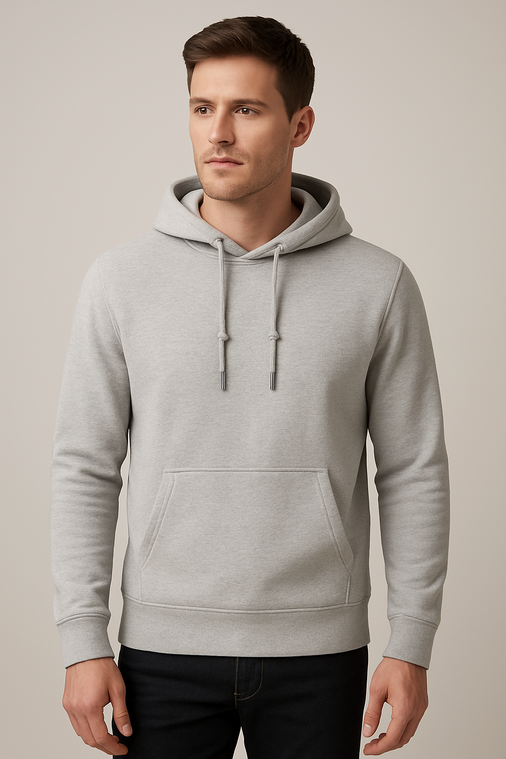 Fleece hooded sweatshirt