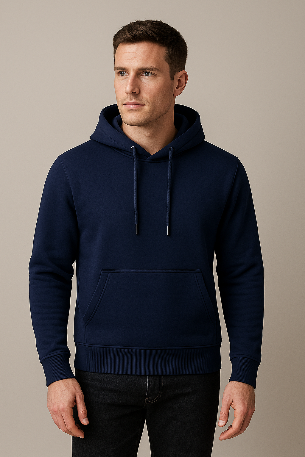 Fleece hooded sweatshirt
