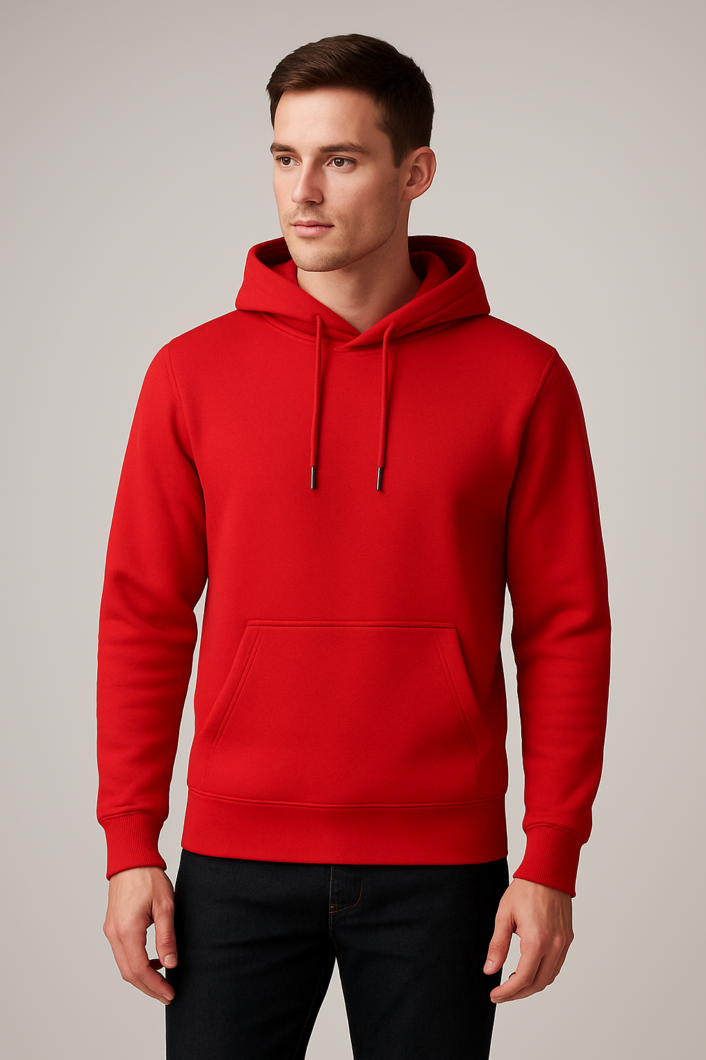 Fleece hooded sweatshirt