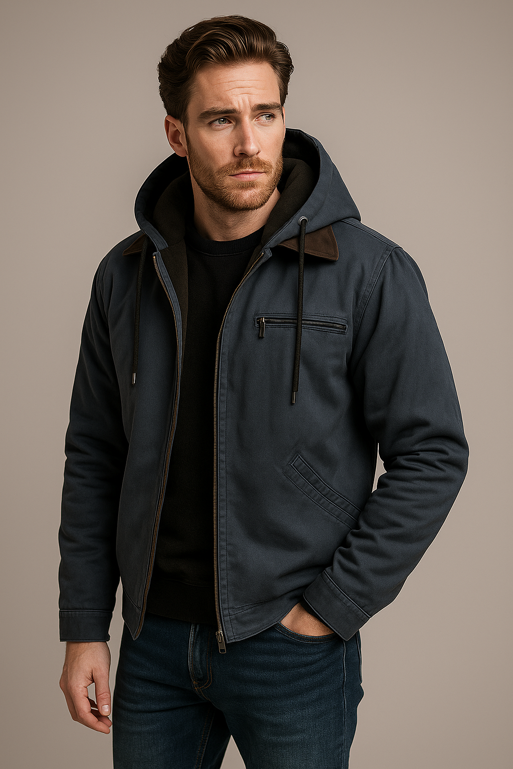 Cotton hooded Jacket