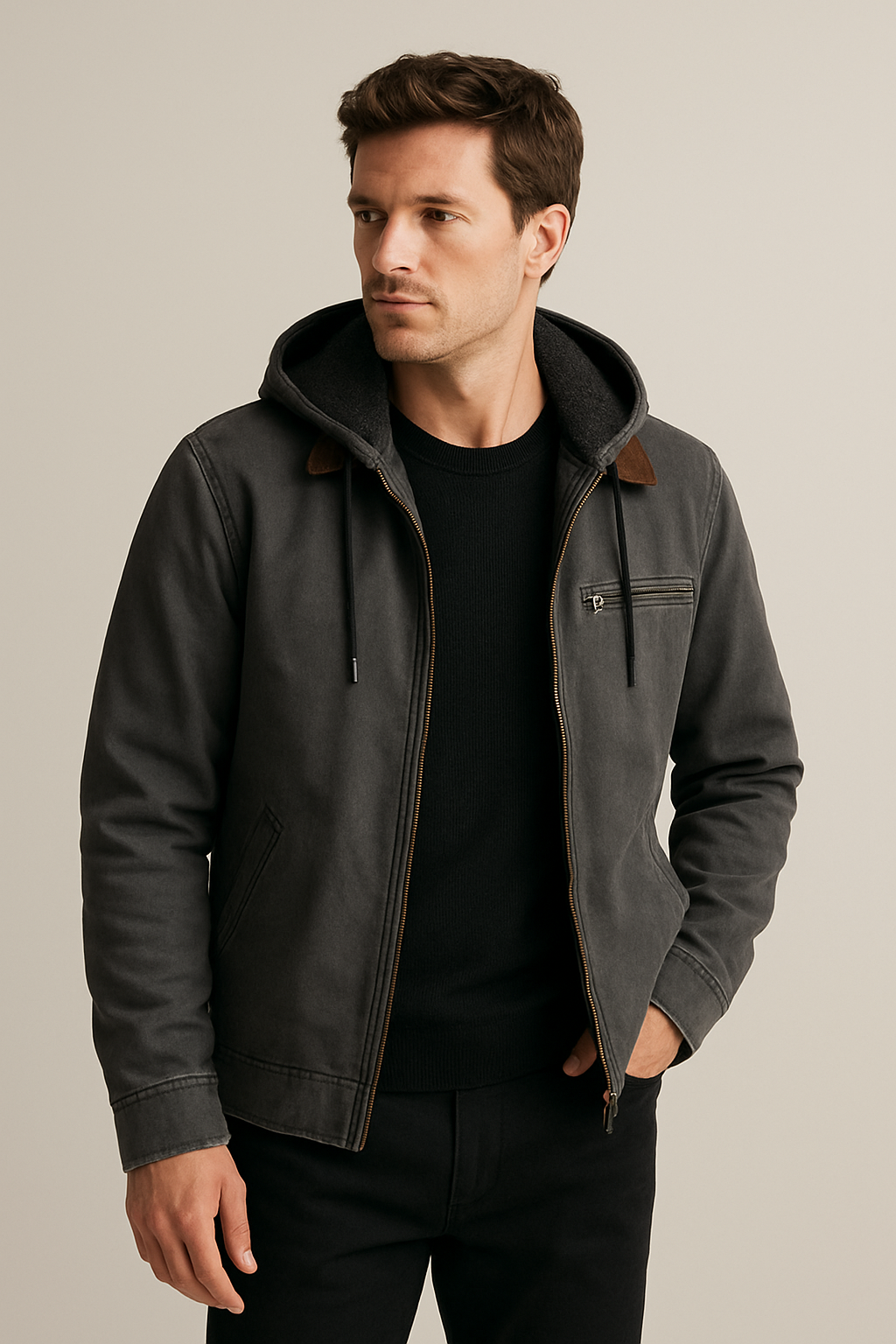 Cotton hooded Jacket