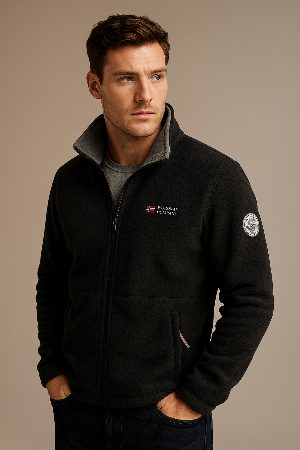 Sports fleece jacket
