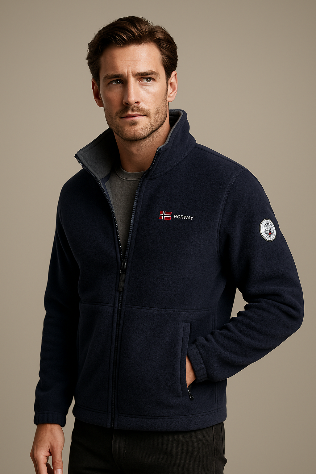 Sports fleece jacket